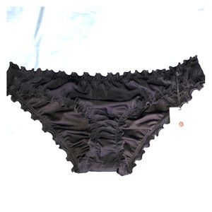 Shade & shore M ruffle cheeky bikini bottoms NWT!